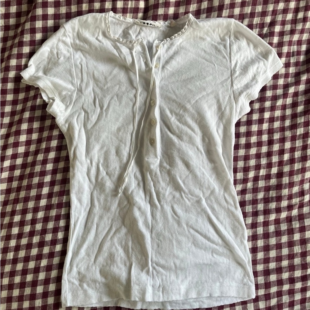 DÔEN pointelle tee - small